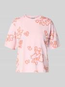 JAKE*S STUDIO WOMAN T-Shirt im Allover-Look mit Rundhalsausschnitt in ...