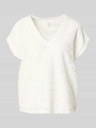 Vero Moda Boxy Fit T-Shirt mit semitransparentem Besatz Modell 'IRIS' ...