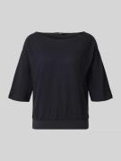 Lanius Relaxed Fit T-Shirt aus Hanf-Mix in Marine, Größe 34