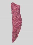 Lipsy Cocktailkleid in asymmetrischem Look in Pink, Größe 34