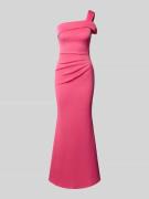 Lipsy Slim Fit Abendkleid mit Raffungen in Pink, Größe 36
