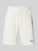 Pegador Shorts mit Logo-Stitching und elastischem Bund in Offwhite, Gr...