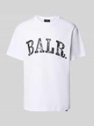 Balr. T-Shirt mit Logo und Rundhalsausschnitt in Weiss, Größe S