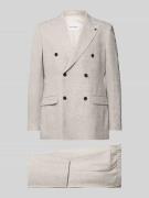 Roy Robson Anzug aus Viskose-Mix mit zweireihigem Sakko in Offwhite, G...