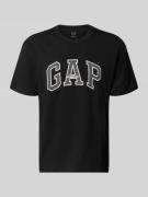 GAP T-Shirt mit Logo und Rundhalsausschnitt in Black, Größe L