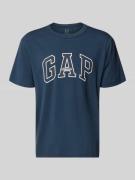 GAP T-Shirt mit Logo und Rundhalsausschnitt in Dunkelblau, Größe L