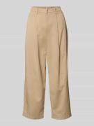 WHITE LABEL Hose aus Viskose-Baumwoll-Mix mit Gesäßtaschen in Sand, Gr...