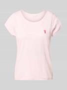 Christian Berg Woman Regular Fit T-Shirt mit Motiv-Stitching in Hellro...