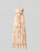 ADLYSH Regular Fit Midikleid mit Rüschenbesatz in Orange, Größe M