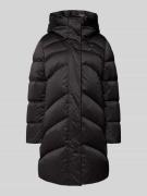 Blauer USA Steppmantel mit Kapuze Modell 'OPERA' in Black, Größe L