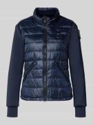 Blauer USA Steppjacke mit Label-Patches Modell 'HASKEL' in Marine, Grö...