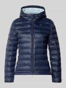 Blauer USA Steppjacke mit Zweiwege-Reißverschluss Modell 'ELLIS' in Ma...