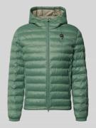 Blauer USA Steppjacke mit Zweiwege-Reißverschluss Modell 'Charles' in ...