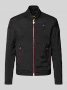 Blauer USA Jacke mit Zweiwege-Reißverschluss Modell 'Thayer' in Black,...