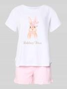 LOUIS & LOUISA Pyjama-Oberteil mit Rundhalsausschnitt Modell 'Liebling...