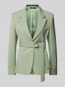 Windsor Blazer mit Bindegürtel in Schilf, Größe 42