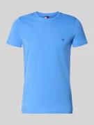 Tommy Jeans Regular Fit T-Shirt aus reiner Baumwolle in Hellblau, Größ...
