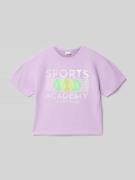 s.Oliver RED LABEL Regular Fit T-Shirt aus Baumwoll-Mix in Lavender, G...