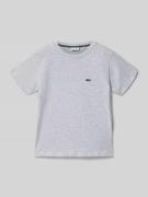Lacoste Regular Fit T-Shirt aus reiner Baumwolle in Mittelgrau Melange...
