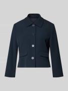 Betty Barclay Regular Fit Blazer mit Umlegekragen in Marine, Größe 36