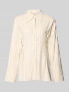 Gestuz Hemdbluse aus Viskose-Mix Modell 'Tascha' in Beige, Größe 34