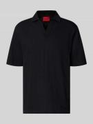 HUGO Relaxed Fit Poloshirt mit Strukturmuster Modell 'DALIBO' in Black...