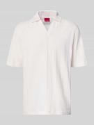 HUGO Relaxed Fit Poloshirt mit Strukturmuster Modell 'DALIBO' in Weiss...