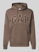 GAP Hoodie mit Kängurutasche in Taupe, Größe L