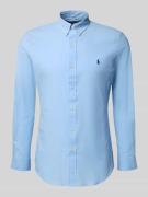 Polo Ralph Lauren Slim Fit Freizeithemd aus Baumwoll-Mix in Blau, Größ...