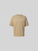 ANNARR Relaxed Fit T-Shirt aus reiner Baumwolle in Beige, Größe L