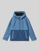 Killtec Softshell-Jacke mit Ärmelriegeln in Blau, Größe 128