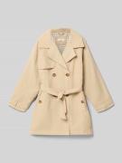Mango Trenchcoat mit Bindegürtel Modell 'RUTH' in Sand, Größe 128