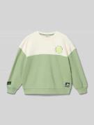 s.Oliver RED LABEL Relaxed Fit Sweatshirt aus Baumwoll-Mix in Schilf, ...