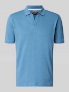 Marc O'Polo Regular Fit Poloshirt aus Baumwoll-Leinen-Mix in Blau, Grö...