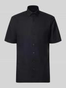 OLYMP Regular Fit Freizeithemd mit Kentkragen in Black, Größe 40