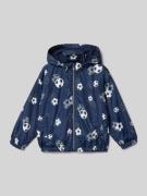 Mayoral Jacke im Allover-Look mit Kapuze in Dunkelblau, Größe 104