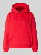 Tommy Jeans Regular Fit Hoodie aus Baumwoll-Mix in Rot, Größe L