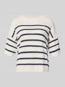 Armedangels Relaxed Fit Pullover aus Leinen-Mix Modell 'STRIPE' in Off...