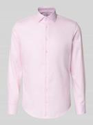 SEIDENSTICKER Slim Fit Business-Hemd aus Baumwolle mit Kentkragen in R...