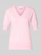 FREE/QUENT Strickshirt mit V-Ausschnitt Modell 'Katie' in Hellrosa, Gr...