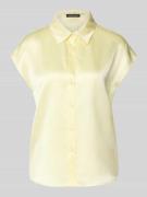 Luisa Cerano Regular Fit Bluse aus Seide mit Knopfleiste in Hellgelb, ...