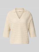 OPUS Strickpullover mit V-Ausschnitt und 3/4-Arm Modell 'Garakino' in ...