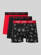 HUGO Slim Fit Trunks aus Baumwoll-Mix im 3er-Pack Modell 'TRUNK TRPLET...