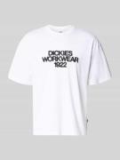 Dickies T-Shirt mit Label-Print Modell 'TORREY' in Weiss, Größe L
