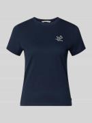 Tom Tailor Denim Regular Fit T-Shirt aus reiner Baumwolle in Marine, G...
