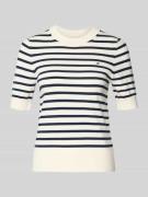 Tommy Hilfiger Regular Fit Strickpullover aus Baumwoll-Mix in Ecru, Gr...