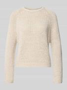 Marc O'Polo Relaxed Fit Pullover aus Baumwoll-Mix in Stein, Größe L