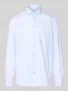 ETERNA Regular Fit Business-Hemd aus Baumwolle mit Kentkragen in Bleu,...
