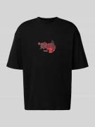 HUGO Oversized T-Shirt aus reiner Baumwolle Modell 'DOMANS' in Black, ...