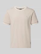 JOOP! Collection T-Shirt mit Kontraststreifen Modell 'Jose' in Beige, ...